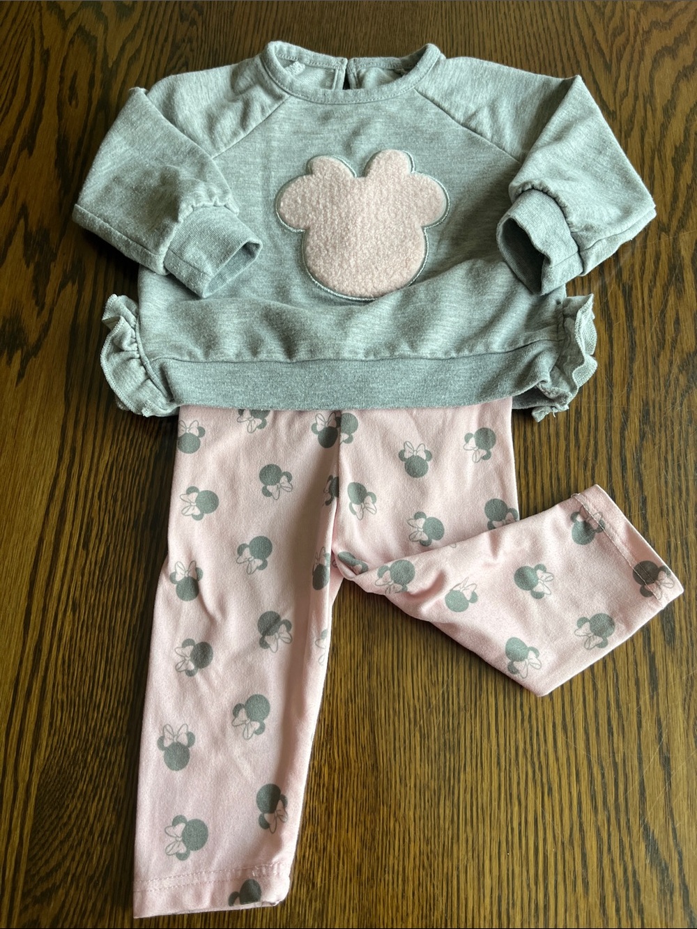 Girls' Disney Pink & Heather Gray set